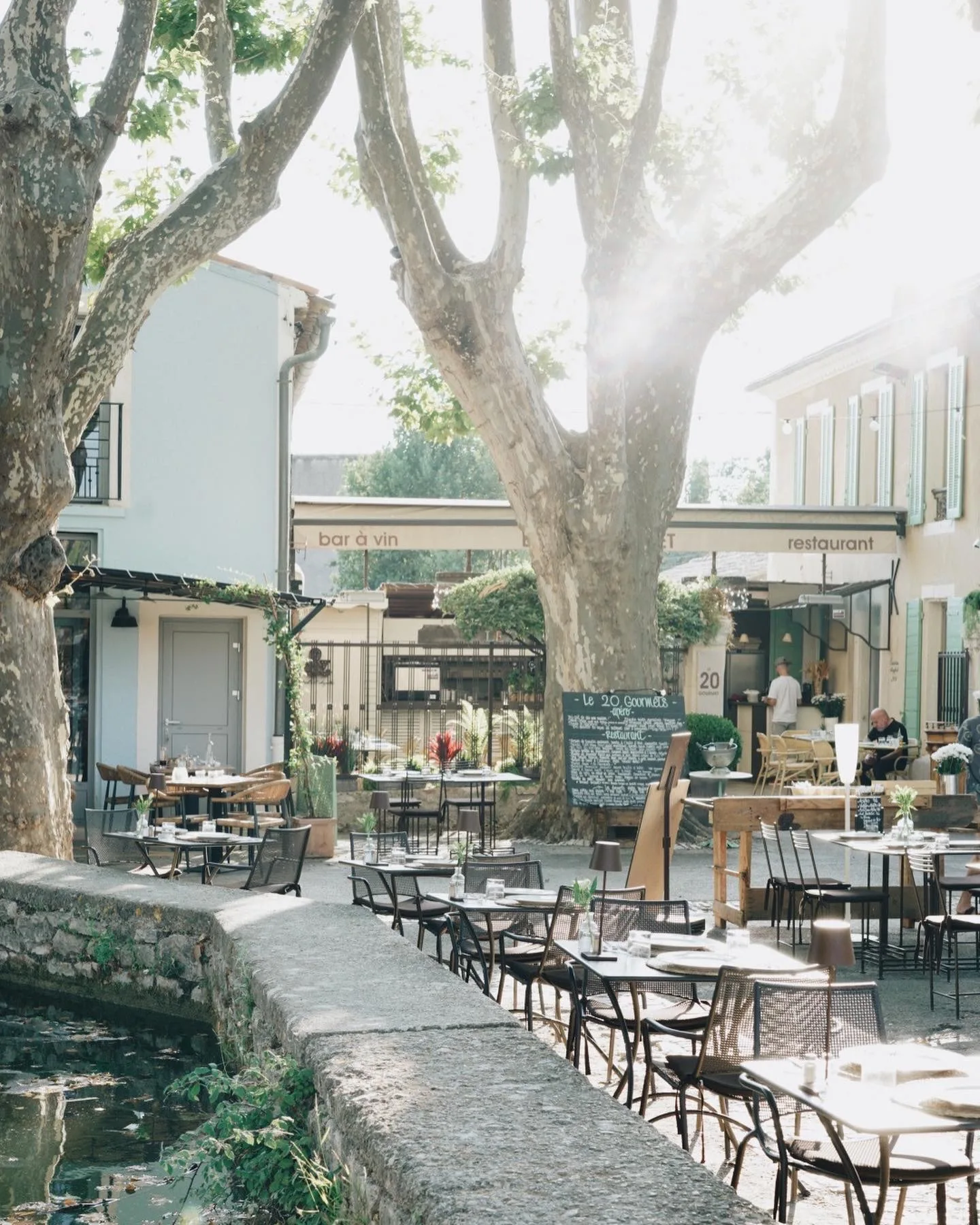 The Luberon valley bathed in warm light